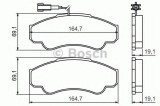 Set placute frana,frana disc PEUGEOT BOXER platou / sasiu (ZCT) (1994 - 2002) BOSCH 0 986 424 769