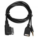Adaptor multimedia AUX jack 3.5mm si USB compatibil Audi / VW / mufa AMI / MMI