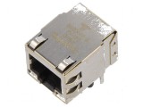 Conector RJ45 ecranat cu diodă LED