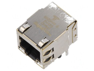 Conector RJ45 ecranat cu diodă LED foto
