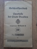 Carnet de economii Sparkasse Dresda Germania vechi 1920