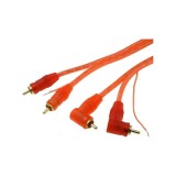 Cablu 2RCA t-t 5m auto+remote 90grd