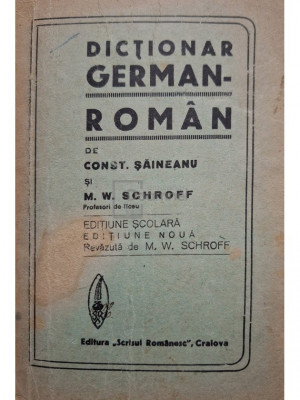 Const. Saineanu - Dictionar roman-german foto