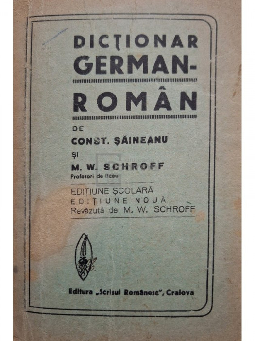 Const. Saineanu - Dictionar roman-german