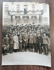 Doua Foto militari palatul Culturii Tg.Mures 22x18 cm foto