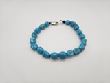 Bratara din argint cu pietre de turcoaz #2016