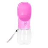 Sticla Portabila Caini 2 in 1 Ropet, 350ml, Roz - Recipient Apa/Hrana, Antiversare, Sigura, Rucsac, Calatorie, Plimbare