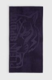PLEIN SPORT prosop din bumbac 92 x 170 cm culoarea albastru marin, PS24TW02