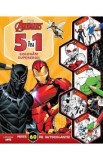 Cumpara ieftin 5 in 1. Coloram supereroii: Peste 60 de autocolante