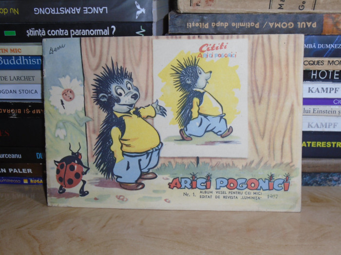 ARICI POGONICI * ALBUM VESEL PENTRU CEI MICI , NR. 1 / 1957