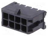 Conector cablu-placă soclu tată Micro-Fit 3.0 8 PIN THT MOLEX