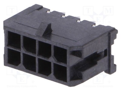 Conector cablu-placă soclu tată Micro-Fit 3.0 8 PIN THT MOLEX foto