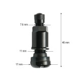 Valva mecanica pentru roata tubeless, neagra, 46 mm, model MS525
