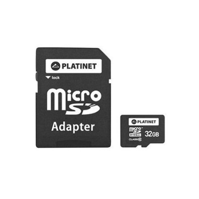 MICRO SD CARD CU ADAPTOR 32GB CLASA 10 PLATIN EuroGoods Quality foto