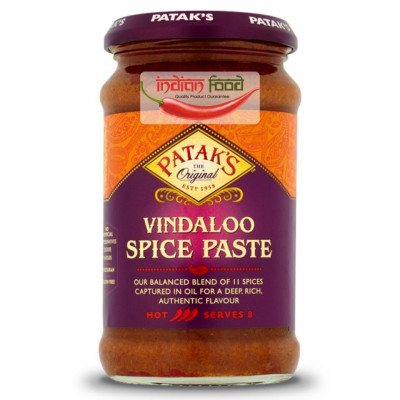 PATAK&amp;#039;S Vindaloo Spice Paste (Pasta pentru Curry Vindaloo) 283g foto