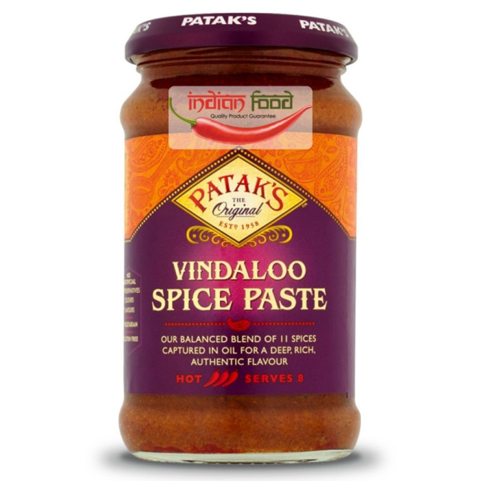 PATAK&#039;S Vindaloo Spice Paste (Pasta pentru Curry Vindaloo) 283g