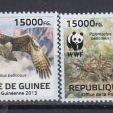 Guinea - Fauna WWF - PASARI RAPITOARE - MNH - Michel = 24,00 Eur.