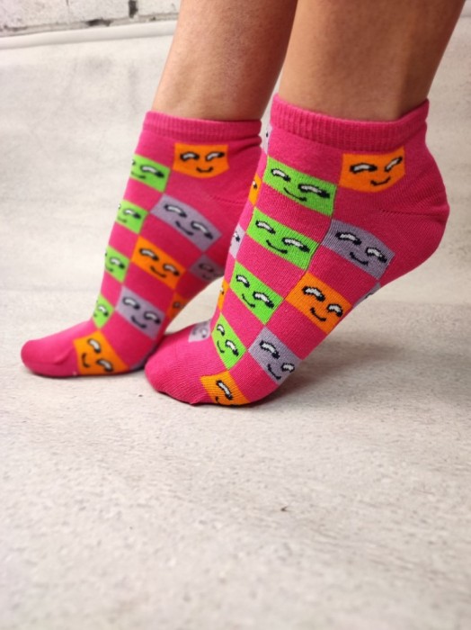 STK463-55 Sosete medii din bumbac ultrasox medii colorate