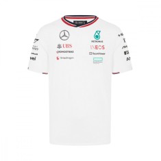 Mercedes AMG Petronas tricou de bărbați Driver White F1 Team 2024 - XXXL