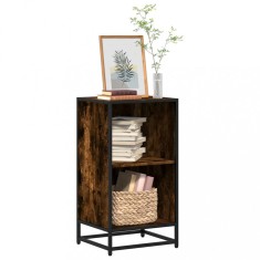 vidaXL Bibliotecă, stejar fumuriu, 40x35x76 cm, lemn prelucrat 849096