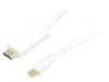 Cablu DisplayPort 1.2 la HDMI 5m Alb