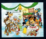 Anguilla 1984 - Crăciun, Disney, desene animate, colita neuzata