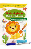 Scrie si sterge. Animale de companie. Caiet refolosibil + whiteboard marker