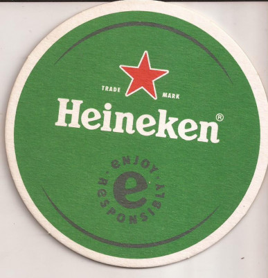 L2 - suport pentru bere din carton / coaster - Heineken foto