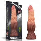 Dildo XXL Silicon Lichid Dual Layered 24cm Lovetoy, Ventuza, Realistic