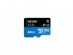 Card de memorie Lexar 633X 64GB MicroSDXC Clasa 10 UHS-I U3 foto