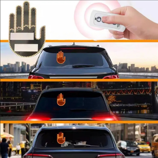 Semn luminos Mana LED 3 Moduri Salut, Cool si Deget Mijlociu Pentru luneta &ndash; Middle Finger