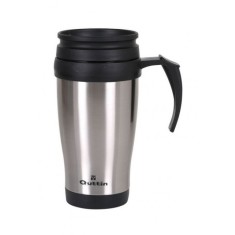Cana Travel 400 ml - negru/argintiu