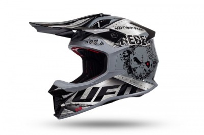 Casca enduro/ATV Ufo Intrepid, culoare negru/gri lucios, marimea L Cod Produs: MX_NEW HE153L foto
