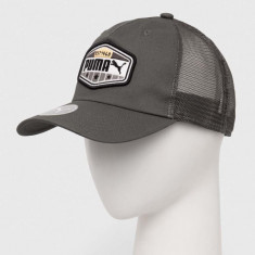 Puma șapcă culoarea negru, cu imprimeu 24046