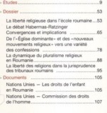 La Roumanie et la liberte religieuse