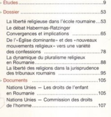 La Roumanie et la liberte religieuse foto