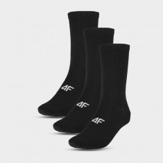 Șosete casual peste gleznă (3-pack) pentru bărbați - negre