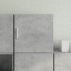 Dulap perete Gossi gri beton 40x42.5x40 cm, lemn prelucrat, depozitare, design flexibil, economisire spatiu, montaj living, dormitor