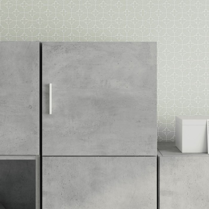 Gossi dulap de perete, gri beton, 40x42,5x40 cm, lemn prelucrat
