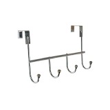 Cumpara ieftin Cuier pentru usa, metalic, argintiu, cu 4 agatatori, 250 mm