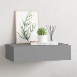 Cumpara ieftin Dulap de perete cu sertare, gri, 40x23,5x10 cm, MDF