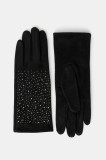 Morgan manusi 5GSTUDS femei, culoarea negru, 5GSTUDS