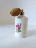 Atomizor parfum / flacon reincarcabil de portelan, vintage, Germany Comtesse