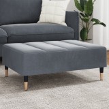 VidaXL Taburet, gri &icirc;nchis, 77x55x31 cm, catifea