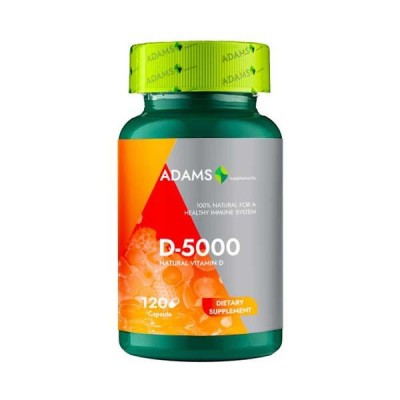 Vitamina D-5000 120 capsule Adams Vision foto