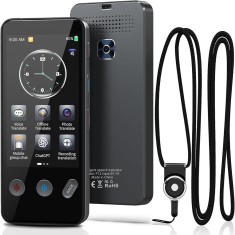 Traducator Inteligent, Ecran 3.4&quot;, 5MP, WiFi, Bluetooth, AI ChatGPT, Traducere Vocala 143 Limbi Online/19 Offline, Foto/Text, Touchscreen, Husa Inclus