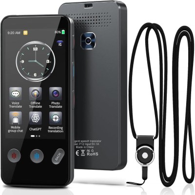 Traducator Inteligent, Ecran 3.4&amp;quot;, 5MP, WiFi, Bluetooth, AI ChatGPT, Traducere Vocala 143 Limbi Online/19 Offline, Foto/Text, Touchscreen, Husa Inclus foto