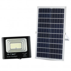 Reflector LED V-tac cu incarcare solara, 35W, 2450 lm, lumina rece, 6000K