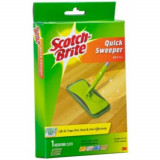 Rezerva Mop Ergonomic SCOTCH-BRITE, 20.5x13x2.5 cm, Microfibra, Culoare Verde, Rezerve Mop Scotch-Brite, Rezerve pentru Mop Plat, Rezerva pentru Mop P