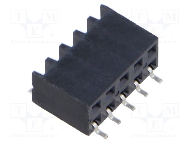 Conector şiruri pini mamă 10 pini 2,54mm aurit SMT SAMTEC